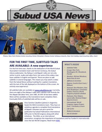 February 2013 - Subud World News