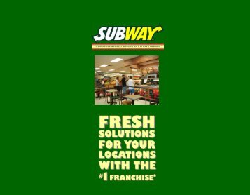 worldwide grocery/department store program - Subway