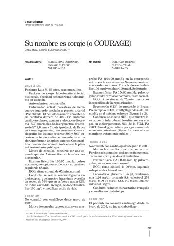 Su nombre es coraje (o COURAGE) - Sociedad Uruguaya de ...