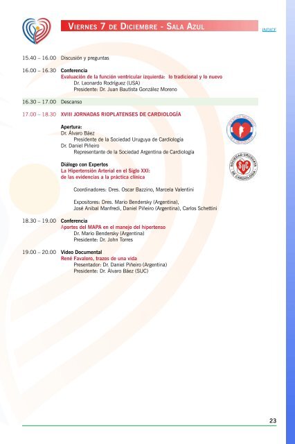 23Âº Congreso Uruguayo de CardiologÃ­a - Sociedad Uruguaya de ...