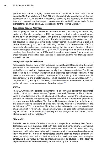 Techniques for Determining Cardiac Output in the Intensive Care Unit