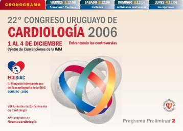 Cronograma - Sociedad Uruguaya de CardiologÃ­a