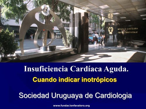 INSUFICIENCIA CARDIACA AVANZADA - Sociedad Uruguaya de ...