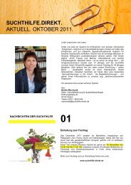 Newsletter III. 2011 - Suchthilfe direkt Essen gGmbH