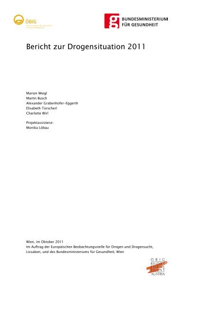 Bericht zur Drogensituation 2011 - Fachstelle fÃ¼r SuchtprÃ¤vention NÃ