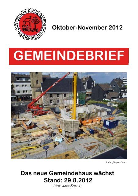 Gemeindebrief Oktober / November 2012 - Evangelische Kirche in