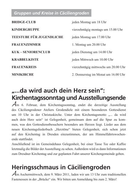 Gemeindebrief Februar/März 2011 - Ev. - Evangelisch-lutherischen ...