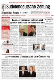 Reicenberger Zeitung - Sudetendeutsche Landsmannschaft