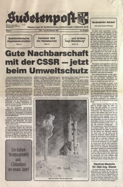 Ausgabe - Sudetenpost