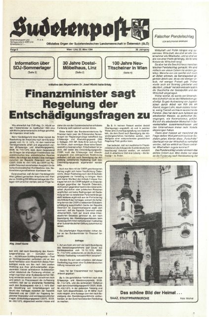 Ausgabe - Sudetenpost