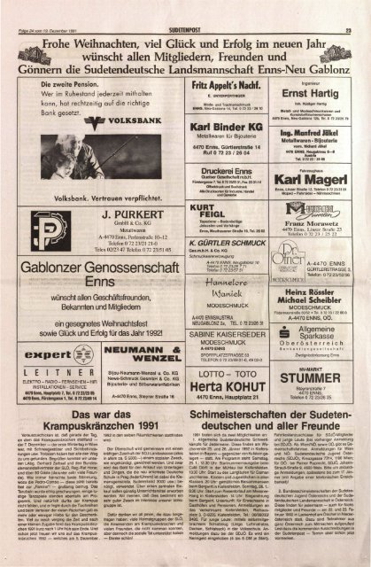 Wien - Sudetenpost