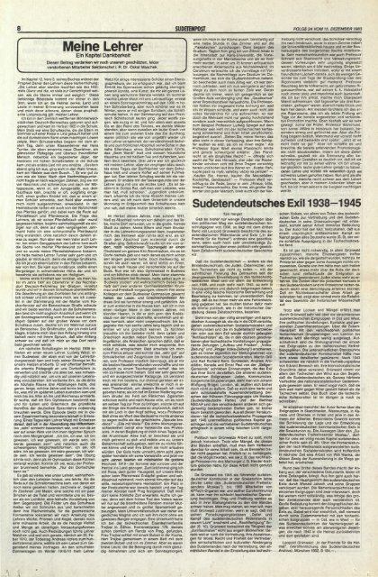 Ausgabe - Sudetenpost