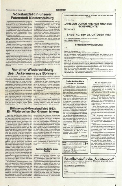 Ausgabe - Sudetenpost