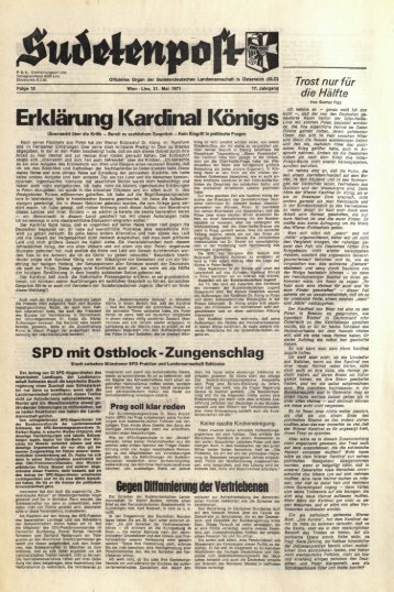 Erklärung Kardinal Königs - Sudetenpost