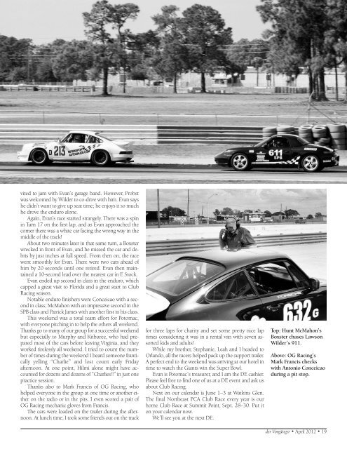 April - Porsche Club of America