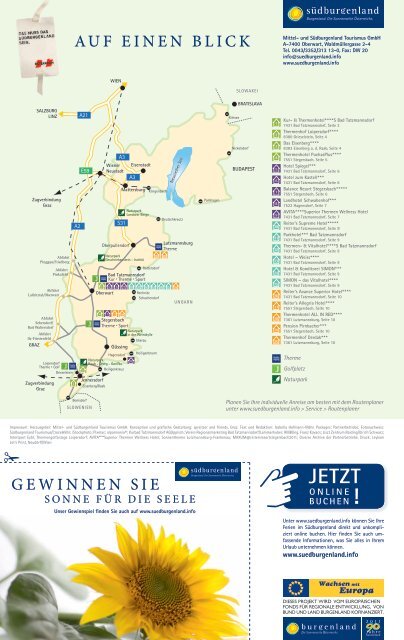 SÃ¼dburgenland im FrÃ¼hlingstaumel Urlaubsangebote Gewinnspiel