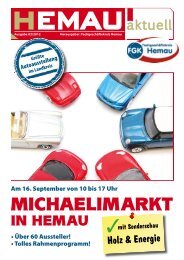 MICHAELIMARKT - Fachgeschäftekreis Hemau eV