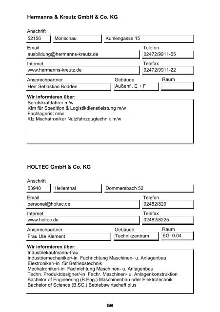 ausbildungs- & studienbörse