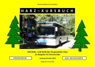 Harz-Kursbuch für Sommer und Herbst 2013 - Initiative 