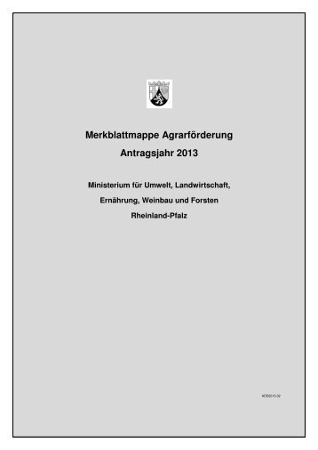 Merkblatt zum Antrag - in Rheinland-Pfalz