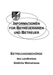 Informationen für Betreuerinnen und Betreuer - Landkreis Südliche ...