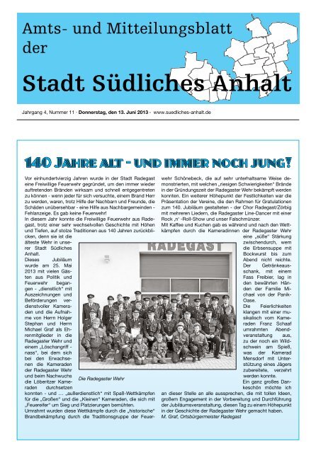 Amtsblatt Nr. 11 - Stadt SÃ¼dliches Anhalt
