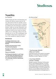 Namibia im Ãberblick - Afrika Reisen