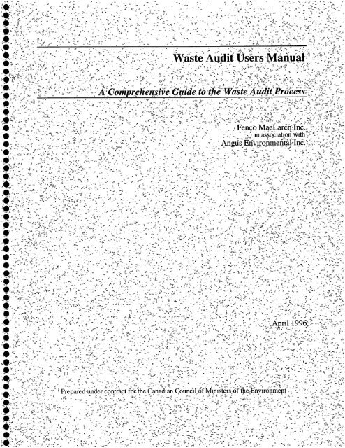 A Comprehensive Guide to the Waste Audit Process - CCME