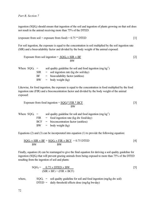 Protocol for the Derivation of Environmental and Human ... - CCME