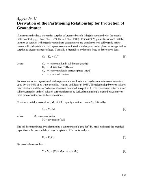 Protocol for the Derivation of Environmental and Human ... - CCME