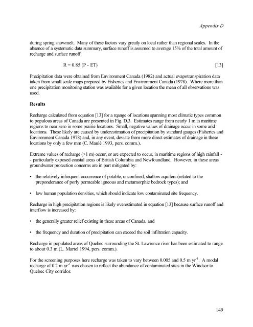 Protocol for the Derivation of Environmental and Human ... - CCME