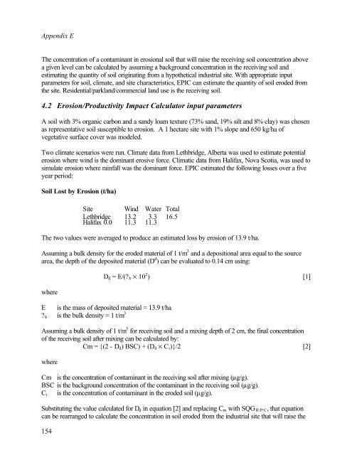 Protocol for the Derivation of Environmental and Human ... - CCME