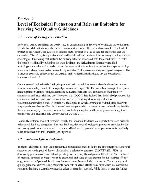 Protocol for the Derivation of Environmental and Human ... - CCME