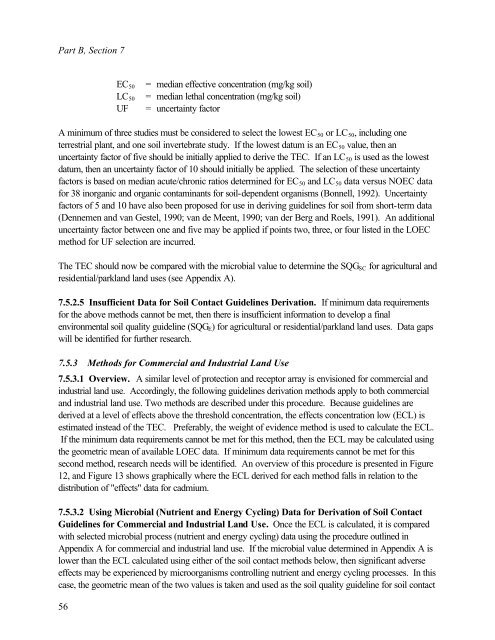 Protocol for the Derivation of Environmental and Human ... - CCME