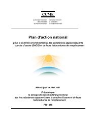 Plan d'action national pour le contrÃ´le environnemental des ... - CCME