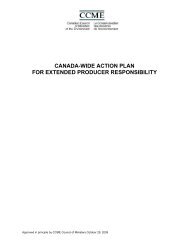 Canada-Wide Action Plan for Extended Producer ... - CCME