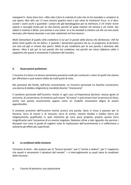 Scarica il documento in formato pdf - Centro Missionario Diocesano ...