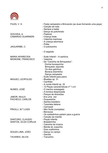 PROGRAMA DE PIANO - CFM - Fames