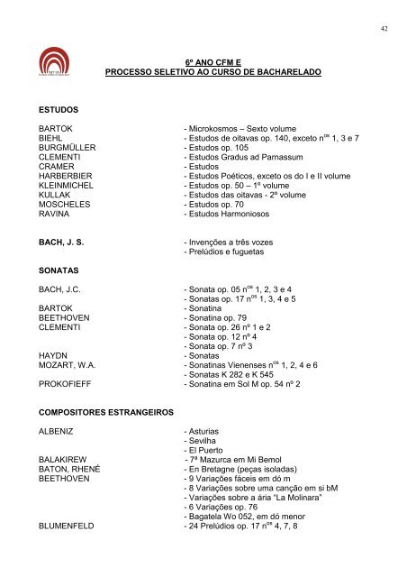 PROGRAMA DE PIANO - CFM - Fames