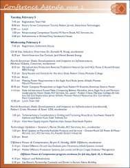 Conference Agenda page 1 - Gas/Electric Partnership