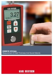 ECHOMETER 1075 Basic Measurement Of Wall ... - Rbmltd.co.il