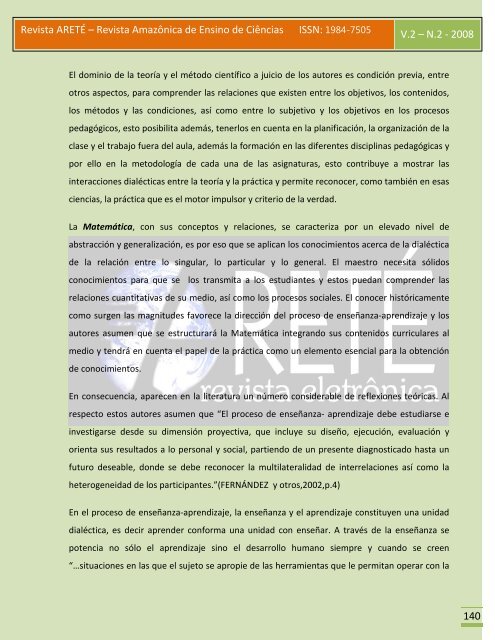 Revista ARETÉ – Revista Amazônica - Revistas.uea.edu.br - uea