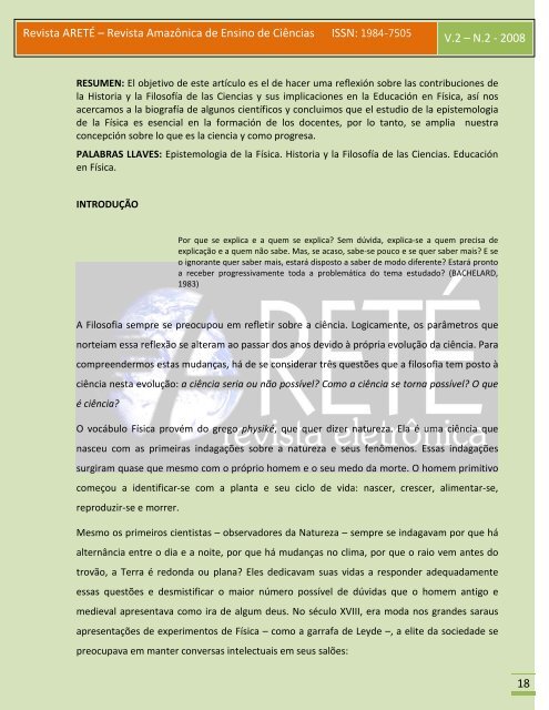 Revista ARETÉ – Revista Amazônica - Revistas.uea.edu.br - uea