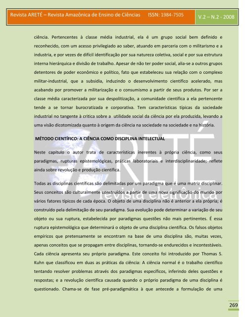 Revista ARETÉ – Revista Amazônica - Revistas.uea.edu.br - uea