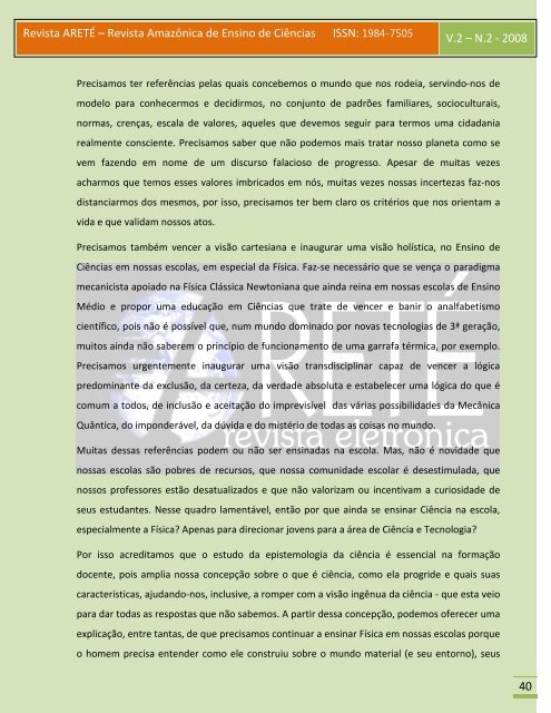 Revista ARETÉ – Revista Amazônica - Revistas.uea.edu.br - uea