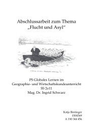 Abschlussarbeit zum Thema âFlucht und Asylâ