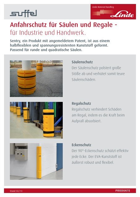 Anfahrschutz fÃ¼r SÃ¤ulen und Regale - fÃ¼r Industrie und ... - suffel