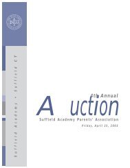 auction catalog - Suffield Academy