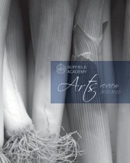 2012 Arts Review - Suffield Academy