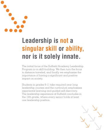 Leadership Brochure - Suffield Academy
